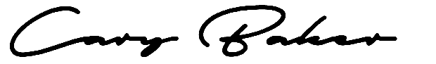Cary Baker Signature