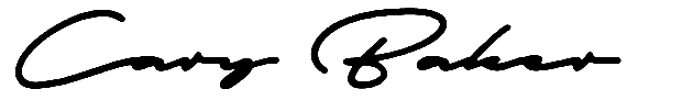 Cary Baker Signature