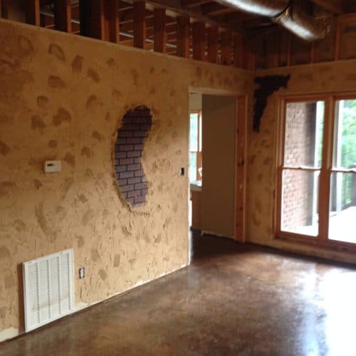 Before basement - Home owner started and decided to go in a different direction