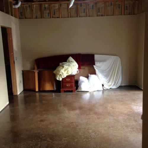 Before basement - Home owner started and decided to go in a different direction