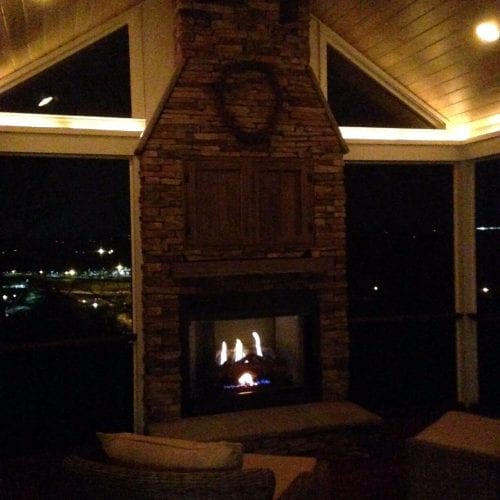After job to porch and fireplace are completed